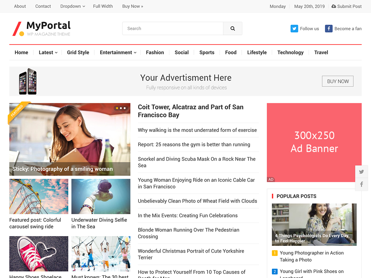 MyPortal WordPress Theme FreshThemes MyPortal WordPress Theme FreshThemes